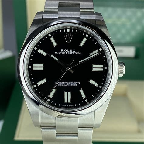 rolex perpetual black dial